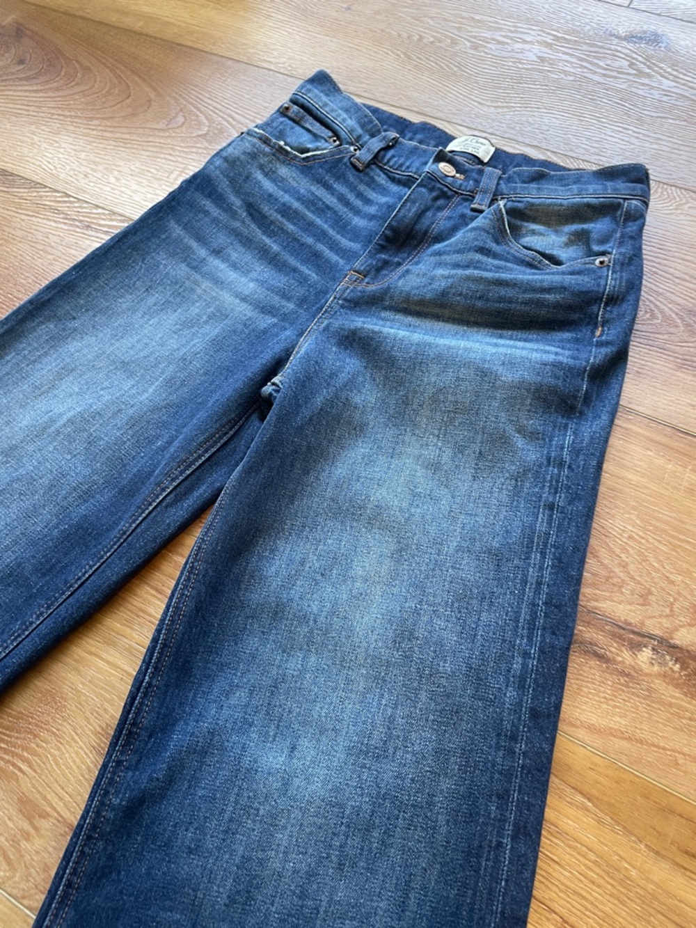 J. Crew Rayner Wide Leg Cropped Jeans - Picture 2 of 7